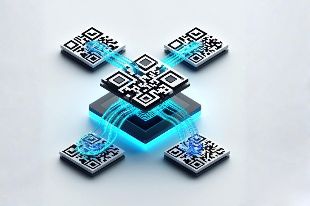 Structure technique d'un QR code montrant la matrice de points et la correction d'erreur