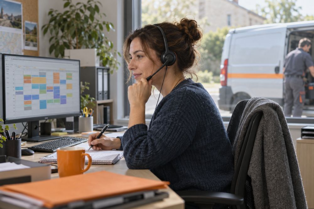 Planificatrice utilisant un logiciel SAV pour la gestion et l'optimisation des interventions terrain