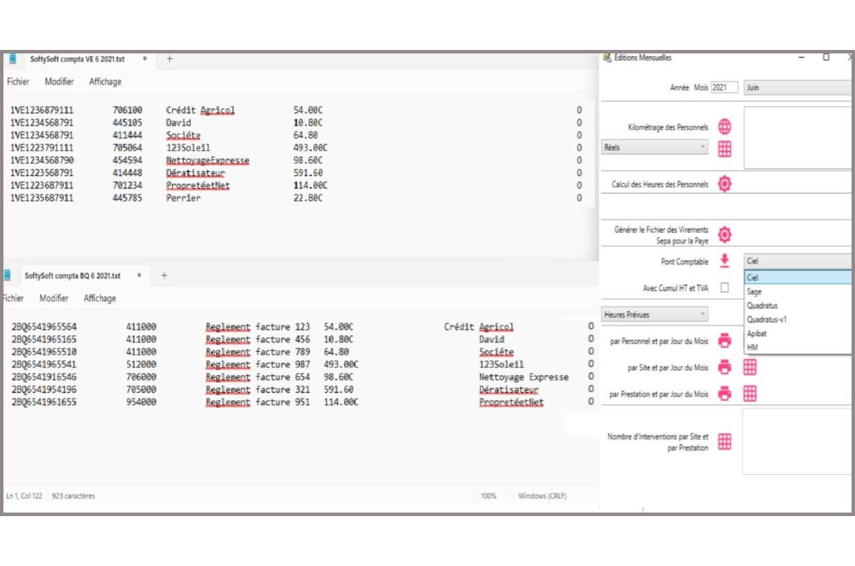 Logiciel Facturation Interventions SoftyPlanning, SoftySoft