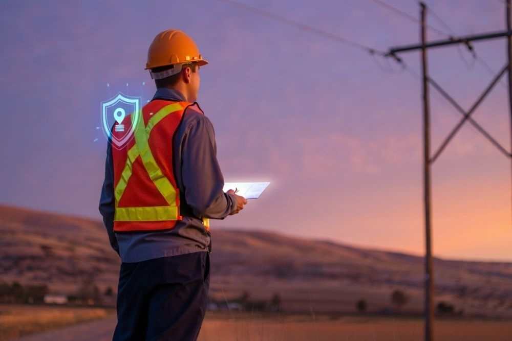 Agent de terrain utilisant la géolocalisation pour sécuriser ses interventions